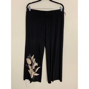 WHBM Embrodiered Wide Leg pants size PL